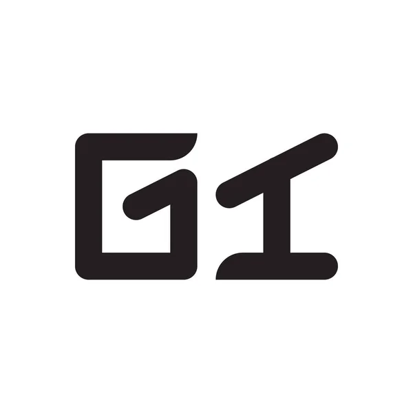 Гіт Початкова Літера Вектор Значок Логотипу — стоковий вектор