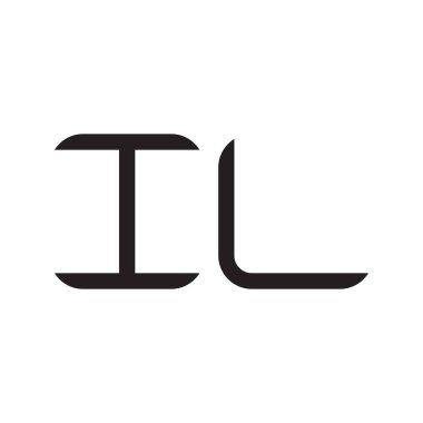 il ilk harf vektör logosu simgesi