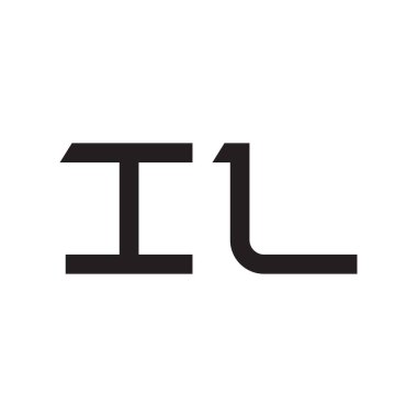 il ilk harf vektör logosu simgesi