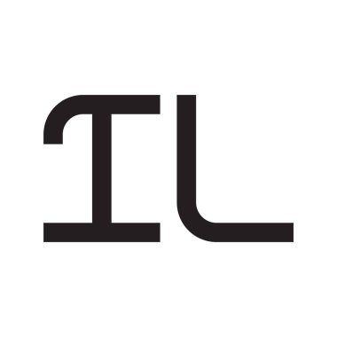 il ilk harf vektör logosu simgesi