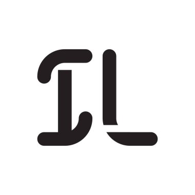 il ilk harf vektör logosu simgesi