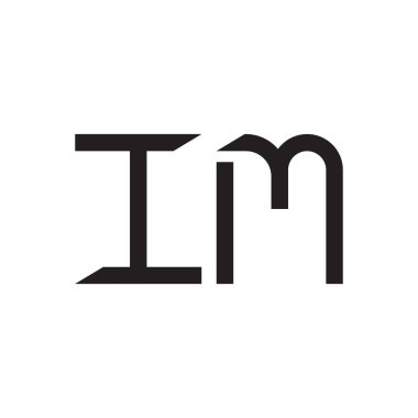 ilk harf vektör logo simgesi