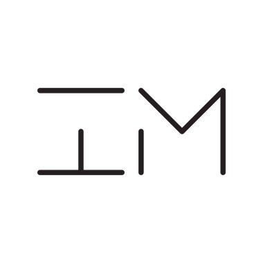 ilk harf vektör logo simgesi