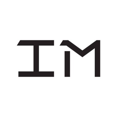 ilk harf vektör logo simgesi