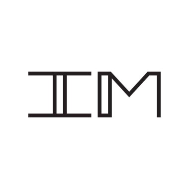 ilk harf vektör logo simgesi