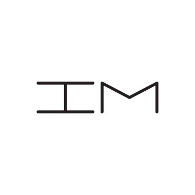 ilk harf vektör logo simgesi