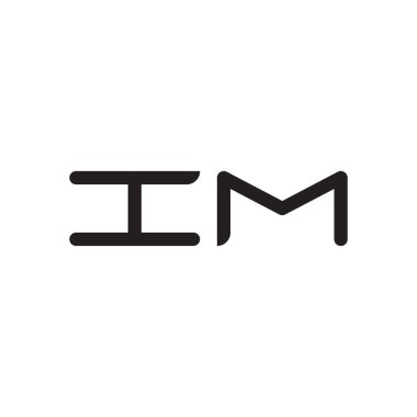 ilk harf vektör logo simgesi