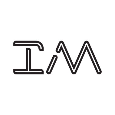 ilk harf vektör logo simgesi