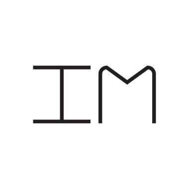 ilk harf vektör logo simgesi