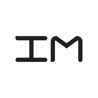 ilk harf vektör logo simgesi