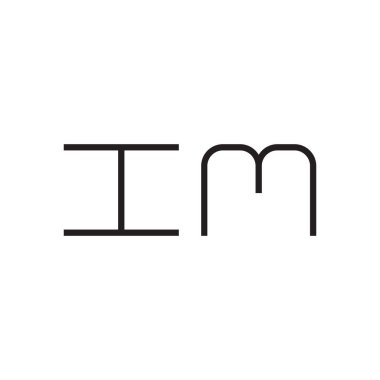 ilk harf vektör logo simgesi