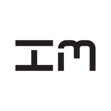 ilk harf vektör logo simgesi