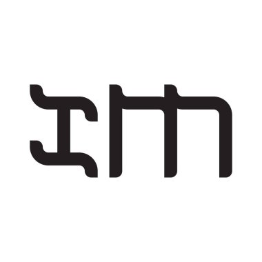 ilk harf vektör logo simgesi