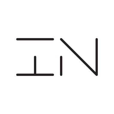 ilk harf vektör logo simgesinde