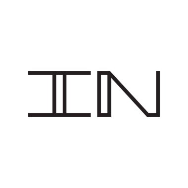 ilk harf vektör logo simgesinde