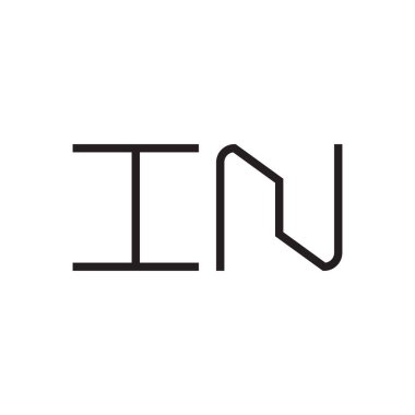 ilk harf vektör logo simgesinde