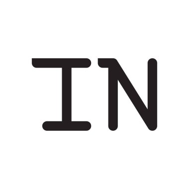 ilk harf vektör logo simgesinde