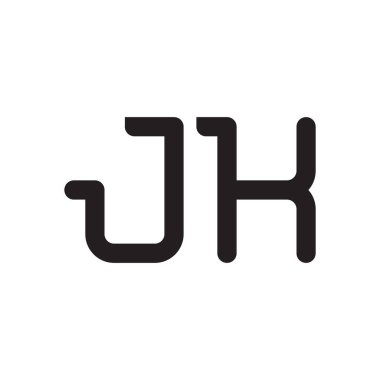 jk ilk harf vektör logo simgesi
