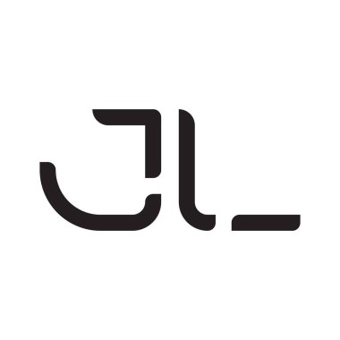 jl ilk harf vektör logo simgesi