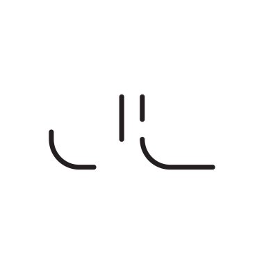 jl ilk harf vektör logo simgesi