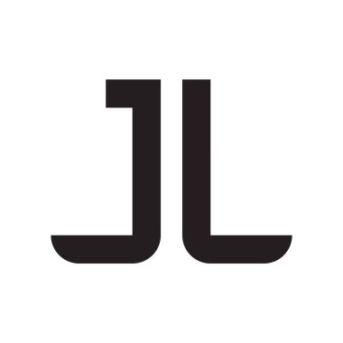 jl ilk harf vektör logo simgesi