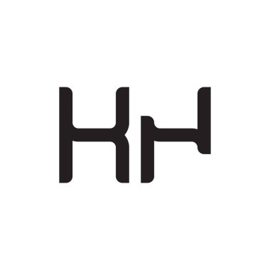 kn ilk harf vektör logo simgesi