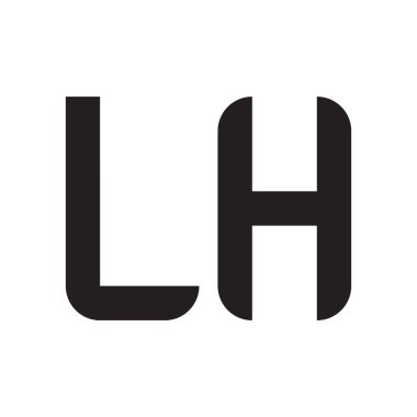 İlk harf vektör logosu simgesi