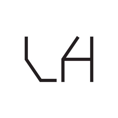 İlk harf vektör logosu simgesi