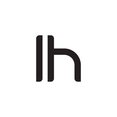 İlk harf vektör logosu simgesi