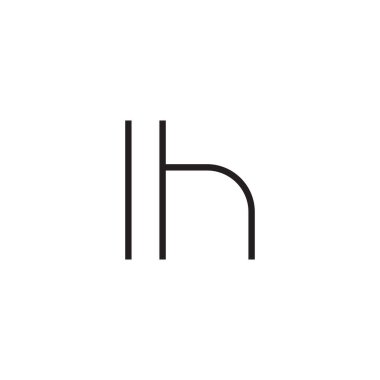 İlk harf vektör logosu simgesi