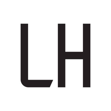 İlk harf vektör logosu simgesi