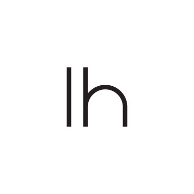 İlk harf vektör logosu simgesi