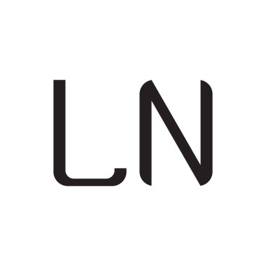 İlk harf vektör logo simgesinde