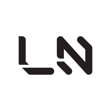 İlk harf vektör logo simgesinde