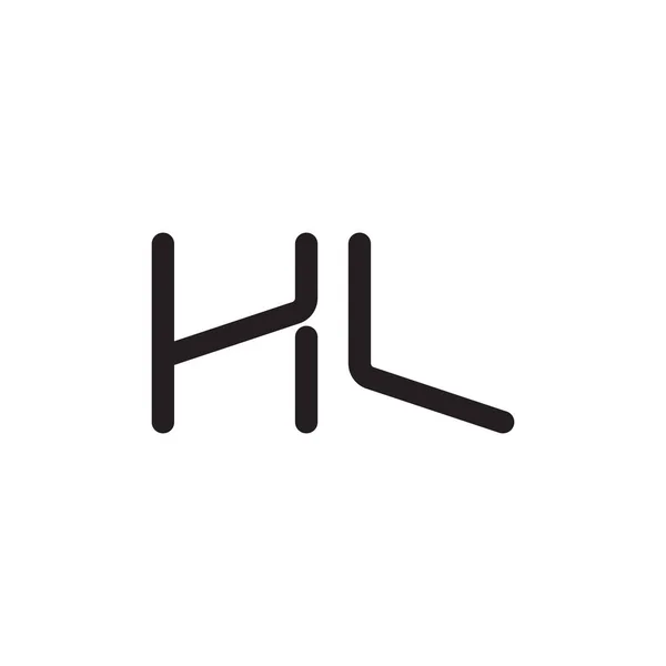 Hl初始字母向量图标 — 图库矢量图片