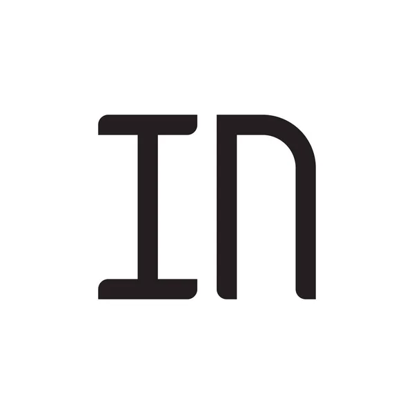 Dans Lettre Initiale Icône Logo Vectoriel — Image vectorielle