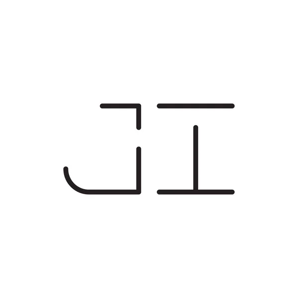 Lettera Iniziale Vettoriale Logo Icona — Vettoriale Stock