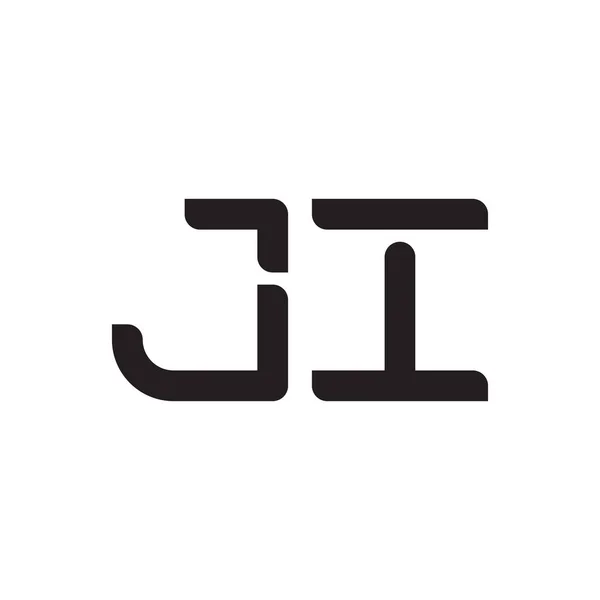 Ji頭文字ベクトルロゴアイコン — ストックベクタ