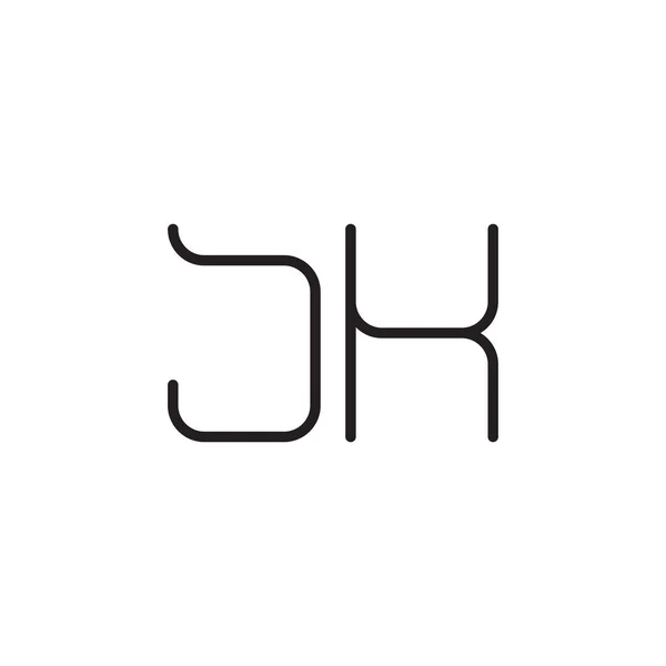 Ilk Harf Vektör Logo Simgesi — Stok Vektör