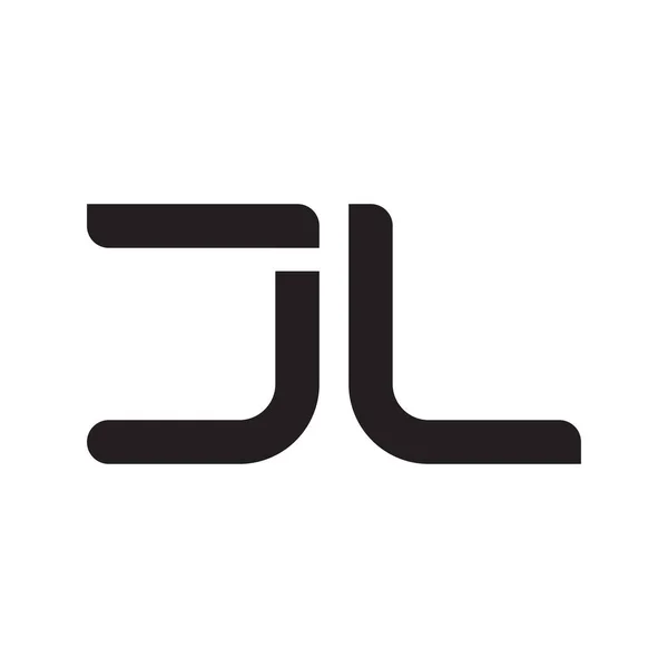 Jl頭文字ベクトルロゴアイコン — ストックベクタ