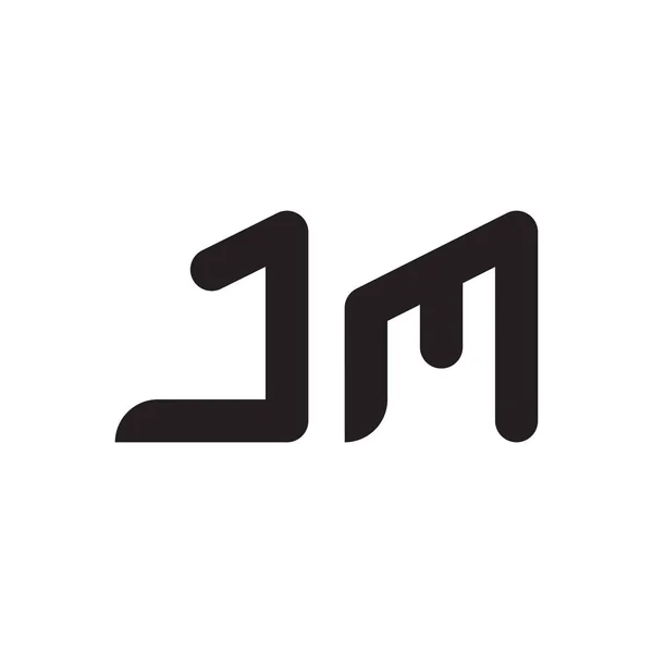 Początkowa Ikona Logo Wektora Litery — Wektor stockowy