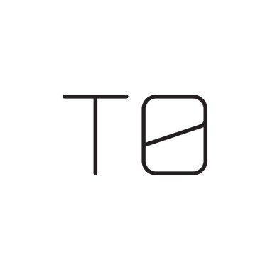 ilk harf vektör logo simgesine