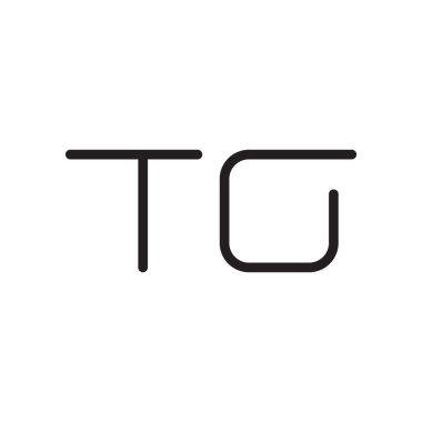 ilk harf vektör logo simgesine