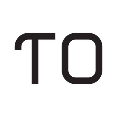 ilk harf vektör logo simgesine