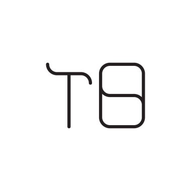 ilk harf vektör logo simgesine