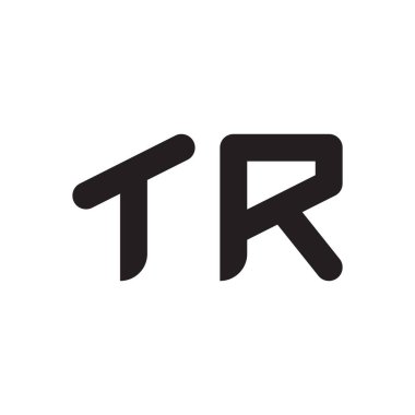 tr ilk harf vektör logo simgesi