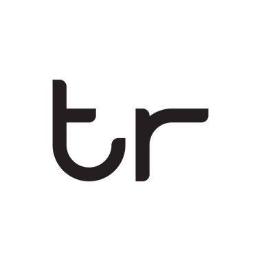 tr ilk harf vektör logo simgesi