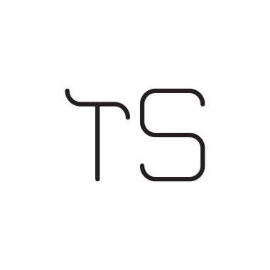 İlk harf vektör logo simgesini gösterir