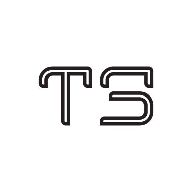 İlk harf vektör logo simgesini gösterir