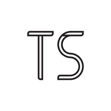 İlk harf vektör logo simgesini gösterir